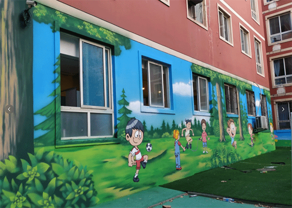 幼兒園墻噴繪如何做？